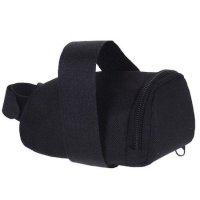 Borseta pentru bicicleta XQMAX, Neagra, din Poliester, 12.5 x 7.5 x 7.5 cm, Capacitate 0.4 l - 1