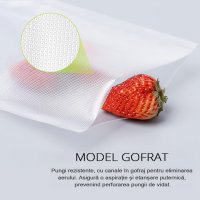 Rola Pungi de Vidat Gofrate MRG MJM, 12 x 300 cm, Pentru Aparat de Vidat - 1