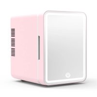 Mini Frigider Cosmetic cu Oglinda LED - Racire si Incalzire, 4 Litri, 12V si 220V - 1