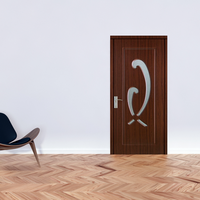 Usa de interior din lemn Style 160 cu geam, finisaj Teak, 2000 x 700 mm - 1