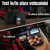 Tester Baterie Alternator Auto KONNWEI KW208, 12V, Test Incarcare, Pornire, Cranking, AGM, GEL, LiFePO4, afisaj LCD - 15