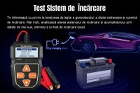 Tester Baterie Alternator Auto KONNWEI KW208, 12V, Test Incarcare, Pornire, Cranking, AGM, GEL, LiFePO4, afisaj LCD - 22