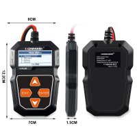 Tester Baterie Alternator Auto KONNWEI KW208, 12V, Test Incarcare, Pornire, Cranking, AGM, GEL, LiFePO4, afisaj LCD - 20