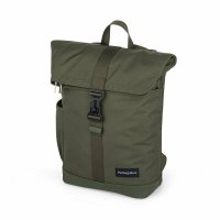 Rucsac pentru mamici Petite&Mars Jackob, Compartimentare inteligenta, Buzunare impermeabile, Sistem prindere carucior, Include salteluta de infasat, 30 x 46 x 15 cm, Verde - 1