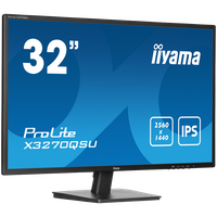 Monitor IIYAMA X3270QSU-B1 31.5" IPS WQHD 2560 x 1440 @100Hz cu HDMI si USB Hub - 2