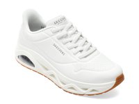 Pantofi sport SKECHERS 183420, albi, din piele ecologica - 1