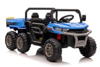 UTV electric pentru 2 copii Kinderauto Farm Tractor 6x6 180W 12V PREMIUM, culoare Albastra - 1