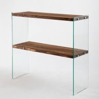 Raft VENEDIK din lemn de nuc, 90 x 30 x 80 cm - 1