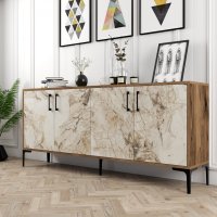 Consola Kiev Walnut-Alb - 3
