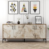 Consola Kiev Walnut-Alb - 1