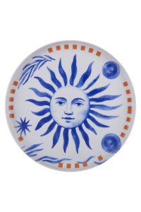 Set de Veselă Hermia din Porțelan (12 Piese) - Albastru și Roșu, Model 710KTP3118 - 5