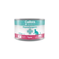CALIBRA Veterinary Diets Hypoallergenic cu Ton pentru Pisici, Hrana Umeda Monoproteica Fara Cereale, Pate, 200 g - 1