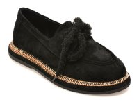 Mocasini negri GRYXX 3701216 din piele intoarsa - 1