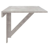 Masa de perete plianta gri beton 100x60x56 cm din lemn compozit - 4