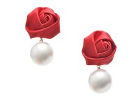 Cercei rosii ALDO ROSETTEE 600, realizati din PVC - 1