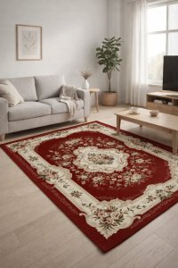 Covor Delta Lotos 570 210, Rosu, 50x80 cm - Accesoriu Modern pentru Casa - 1