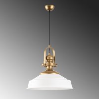 Lustra Opviq alba din metal, diametru 41 cm, cu inaltime reglabila - 2