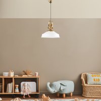 Lustra Opviq alba din metal, diametru 41 cm, cu inaltime reglabila - 5