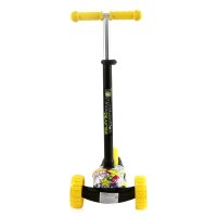 Trotineta pentru copii Draxter Graffiti Smile ghidon reglabil, roti din silicon cu Led, greutate admisa 20 kg, 3 ani+ - 2