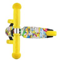 Trotineta pentru copii Draxter Graffiti Smile ghidon reglabil, roti din silicon cu Led, greutate admisa 20 kg, 3 ani+ - 5
