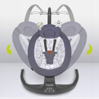 Balansoar si sezlong copii Lionelo Ralf 2 in 1 electric Gri Grafit - 6