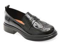 Mocasini EPICA negri, 5195, din piele naturala lacuita - 1