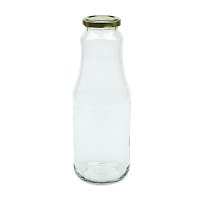 Sticla Transparenta de 1L cu Capac pentru Suc - Ideal pentru Bulion - 1