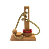 Puzzle 3D Basic 4 pentru copii - provocare din lemn - 1