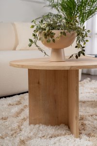Masuta de cafea, Hanah Home, pal melaminat, stejar safir, 119x60x40 cm - 3
