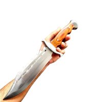 Pachet doua cutite de vanatoare, Bowie, otel inoxidabil, 38 cm, teaca inclusa - 4
