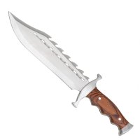 Pachet doua cutite de vanatoare, Bowie, otel inoxidabil, 38 cm, teaca inclusa - 2