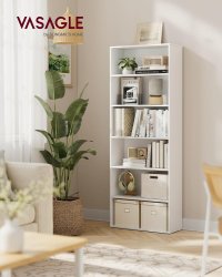 Biblioteca Alb Vasagle 60x24x178.5 cm - 2