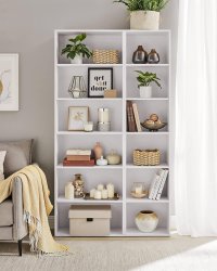 Biblioteca Alb Vasagle 60x24x178.5 cm - 7