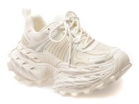 Pantofi sport GRYXX 8951A pentru femei, albi, din material textil - 1