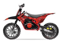 Motocicleta electrica pentru copii NITRO Eco Serval 500W cu roti 10 10 inch, culoare Rosu - 1