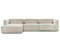 Colțar Extensibil 5 locuri ZANETTO, cu ladă de depozitare, 340x160x70 cm - 1
