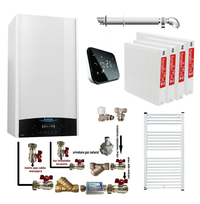 Pachet complet pentru apartament cu 3 camere - Centrala termica Ariston Genus One+ 24, 24 kW, kit evacuare, termostat Salus IT 500, calorifere si accesorii - 1