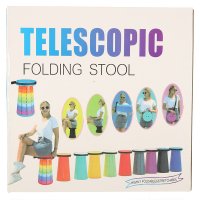 Scaun telescopic pliabil 24 cm Blue - 5