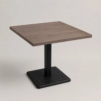 Masă fixă Pătrată din MDF, Obelix ,nuc-negru - 1