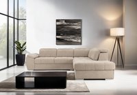 Colțar Extensibil ENZO, cu tetiere, variante stânga/dreapta, 255x220x100 cm - 3