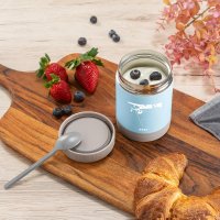 Cutie termica pentru mancare Reer ColourDesign otel inoxidabil vidat 300 ml albastra - 4