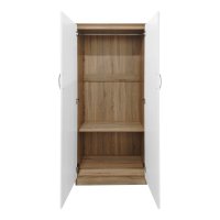 Dulap cu 4 usi, Athos, V3, Alb-Sonoma, 160x42x180 cm - 3