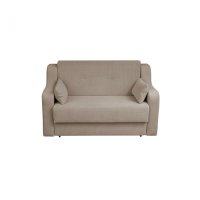 Canapea GINA II extensibila, 2 locuri, cu arcuri si lada depozitare, bej, 155x100x95 cm - 1