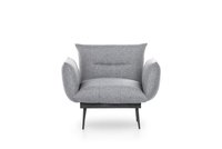 Fotoliu fix JAX, gri, 90x80x95 cm - 1