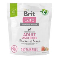 BRIT Care Sustainable, Digest & Relax, XS-S, Pui și Insecte, hrană uscată câini, sistem digestiv BRIT Care Sustainable Adult Small Breed, XS-S, Pui și Insecte, hrană uscată câini, sistem digestiv, 1kg - 2