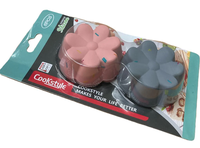 Set 6 forme din siliconin forma de floare pentru briose - 1