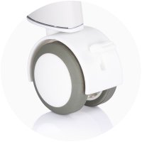 Patut pentru copii Chipolino Sogno 2 in 1 grey cu leganare si cantar integrat - 3