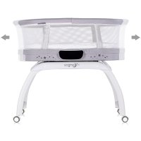 Patut pentru copii Chipolino Sogno 2 in 1 grey cu leganare si cantar integrat - 4