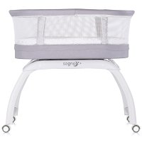 Patut pentru copii Chipolino Sogno 2 in 1 grey cu leganare si cantar integrat - 5