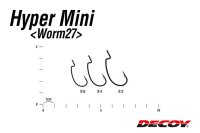 Carlige offset Decoy Worm 27 Kg Hyper Mini, marimea nr. 4 - 2